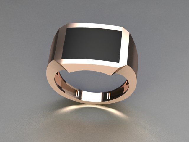 men ring jewelry 3D print model_2