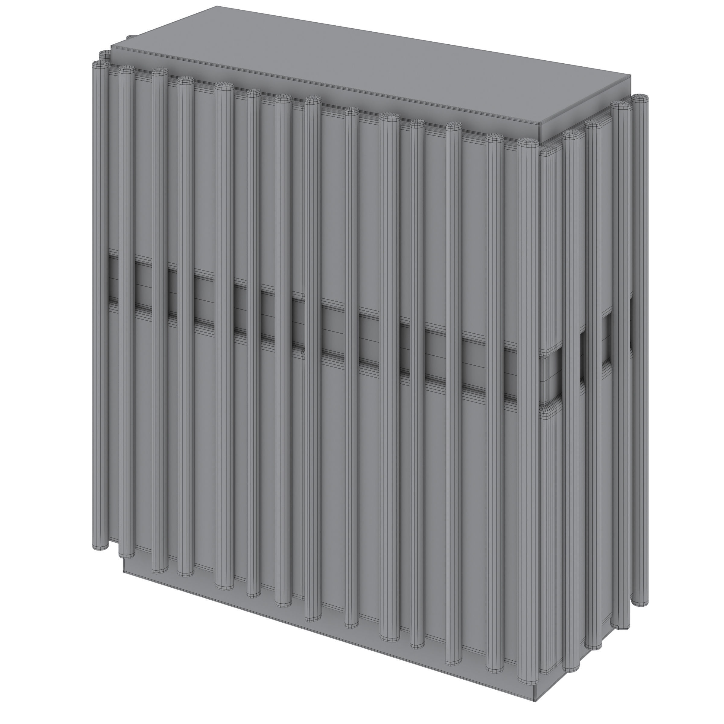 Bardi Storage Entryway Cabinet 3D model_4