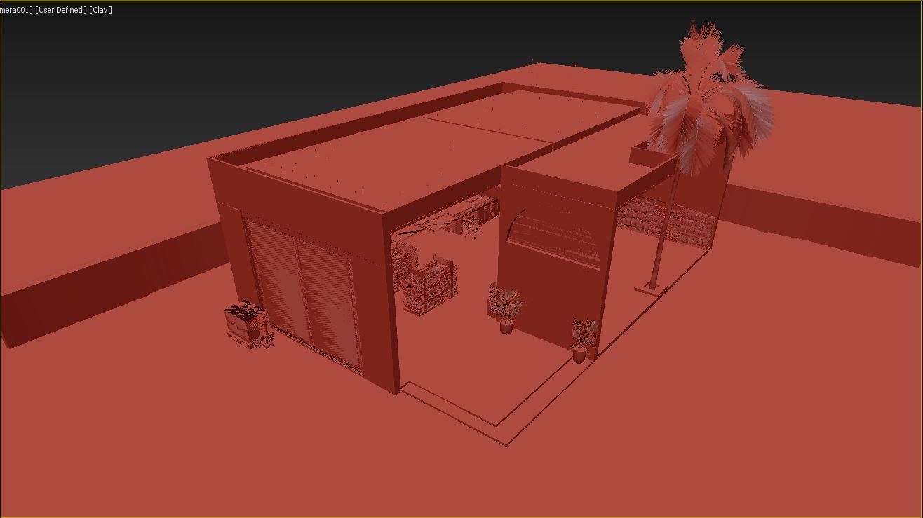 Realistic 3DModel  Modern Grocery Shop Detail Interior and Outer 3D model_5