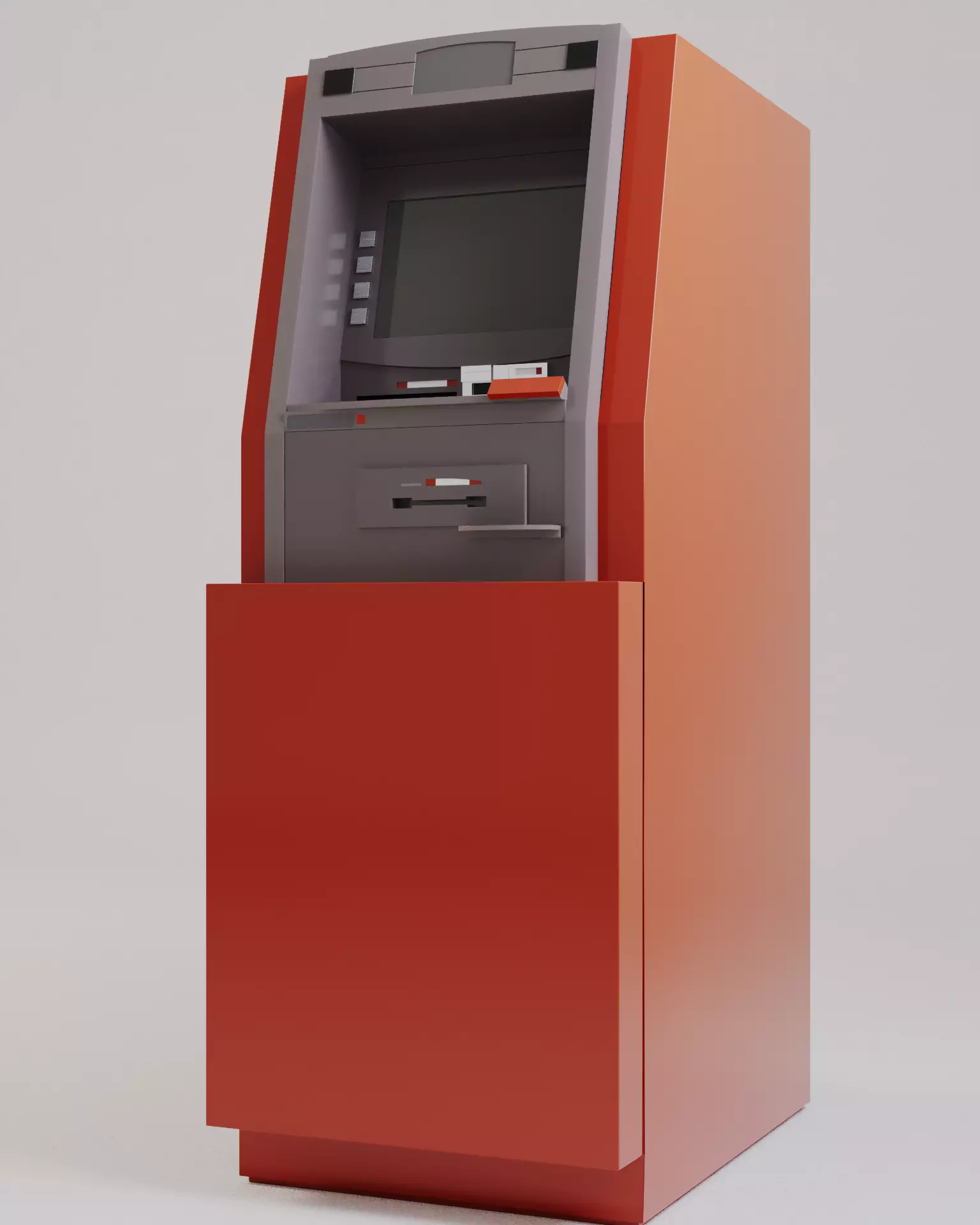 Cash Machine - 24h - Brasil 3D model