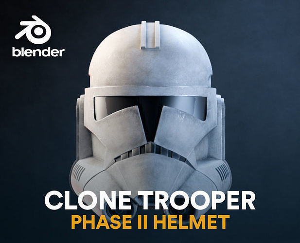 Phase II Clone Helmet 3D model