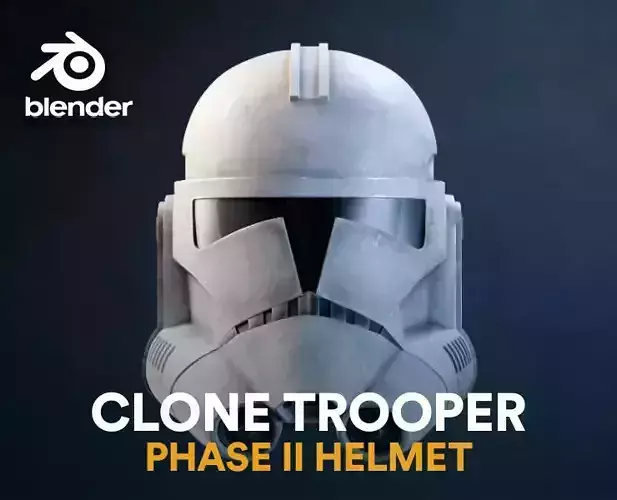 Phase II Clone Helmet 3D model