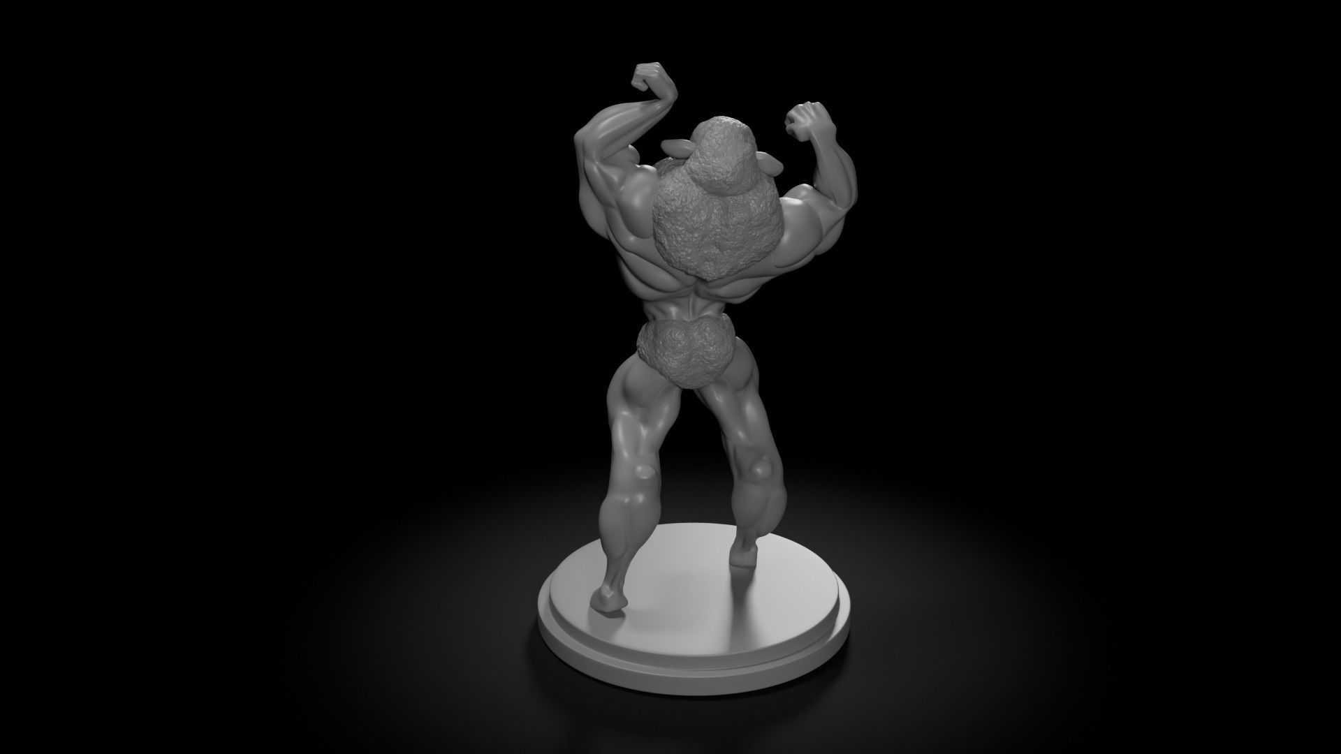 Bodybuilder Humanoid Sheep Minifigure 3D print model_1
