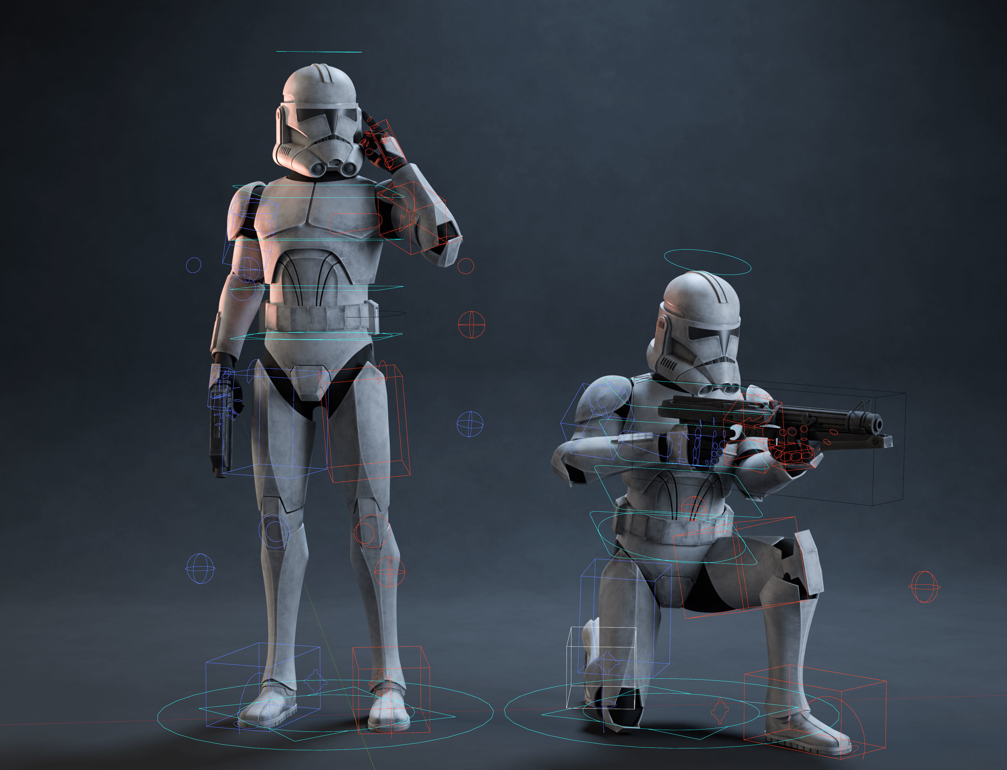 Clone Trooper - Armor Rig 3D model_3