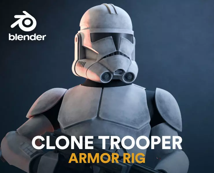 Clone Trooper - Armor Rig 3D model_0