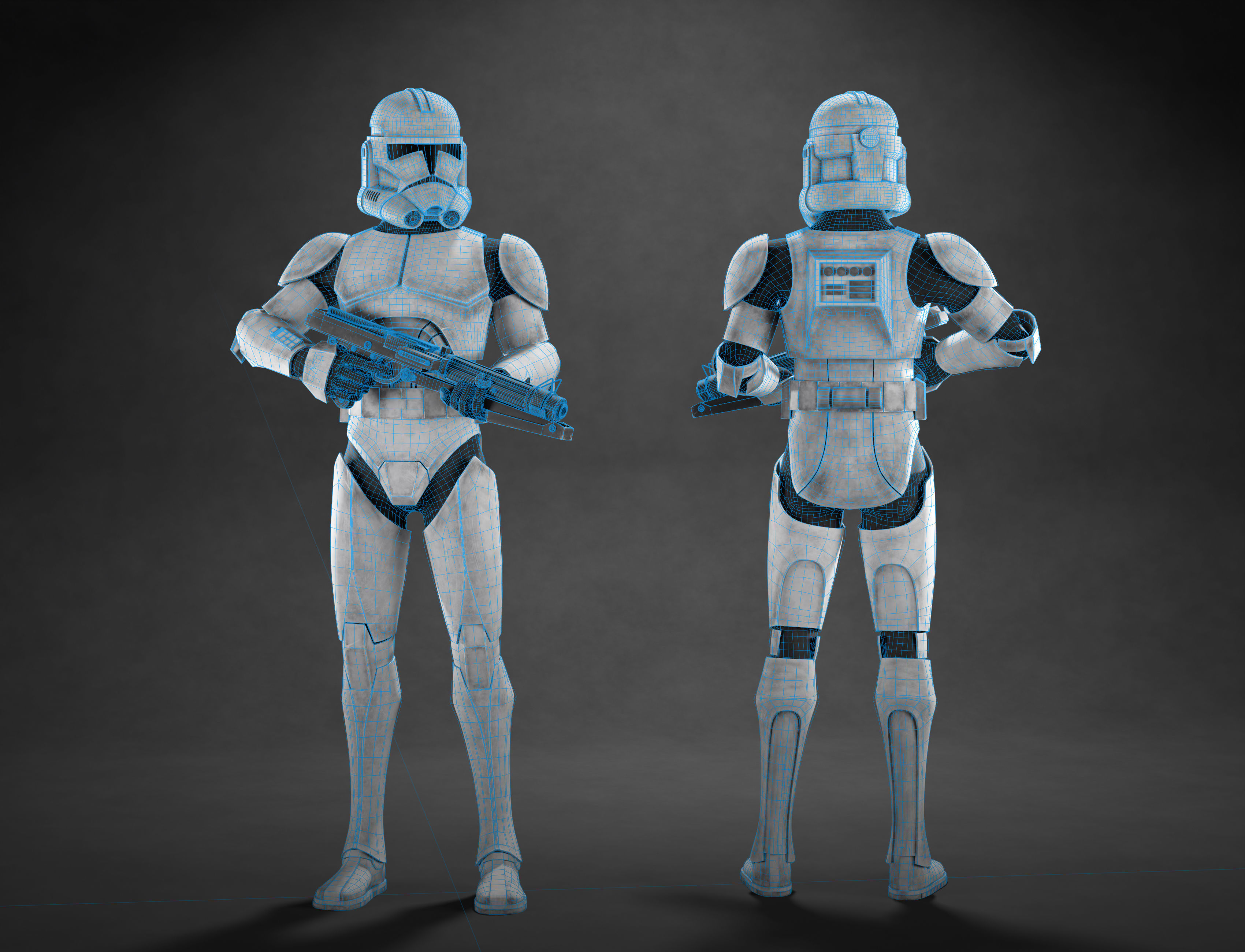 Clone Trooper - Armor Rig 3D model_2