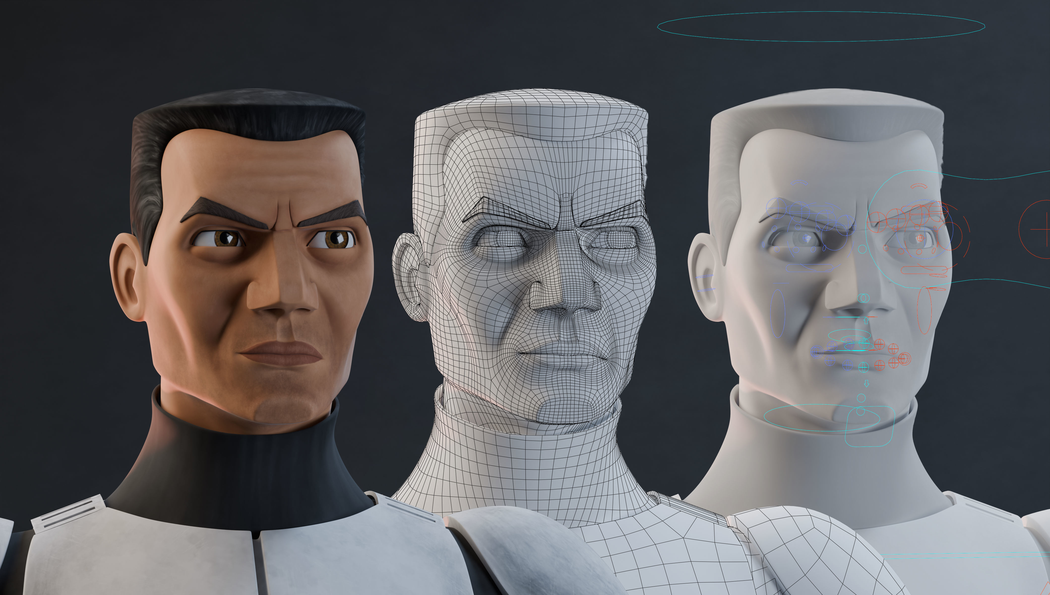 Clone Trooper - Full Character Rig 3D model_2