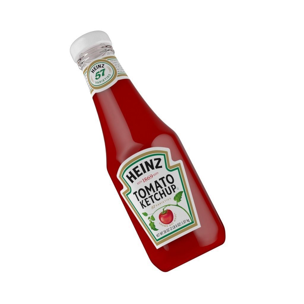 Ketchup Bottle Heinz 3D model 3D model_3