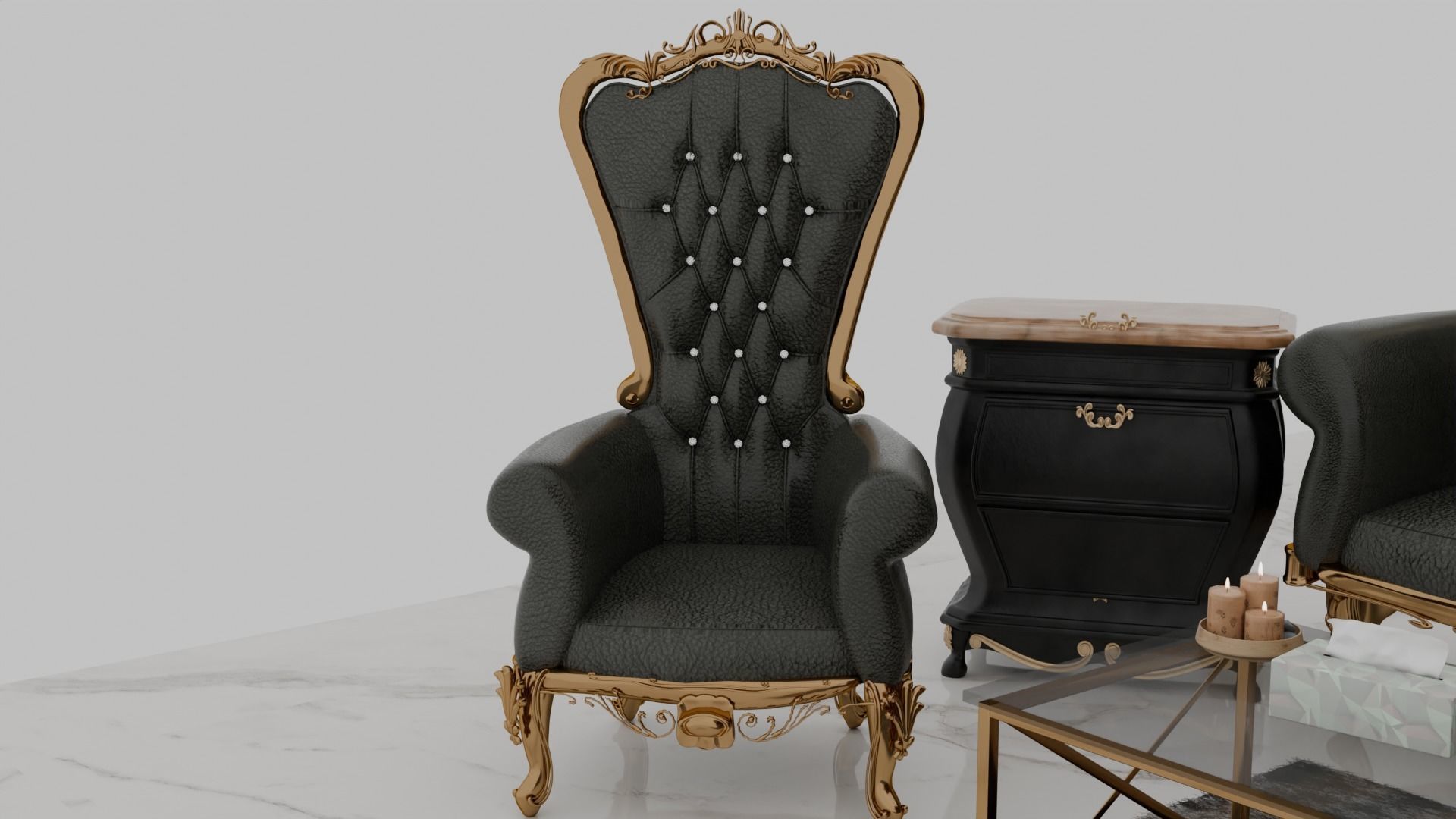 classic sofa design 3D model_5