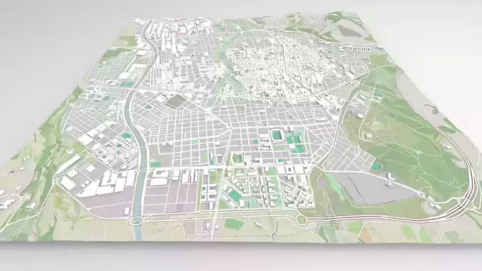 Cityscape Terrasa Spain 3D model