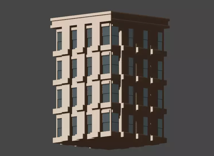 Incredible realistic and well-crafted building 3D model_0