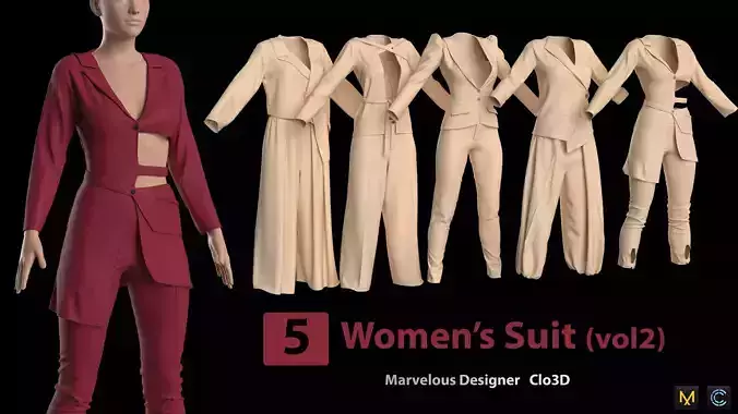 5 Womens Suit -vol2