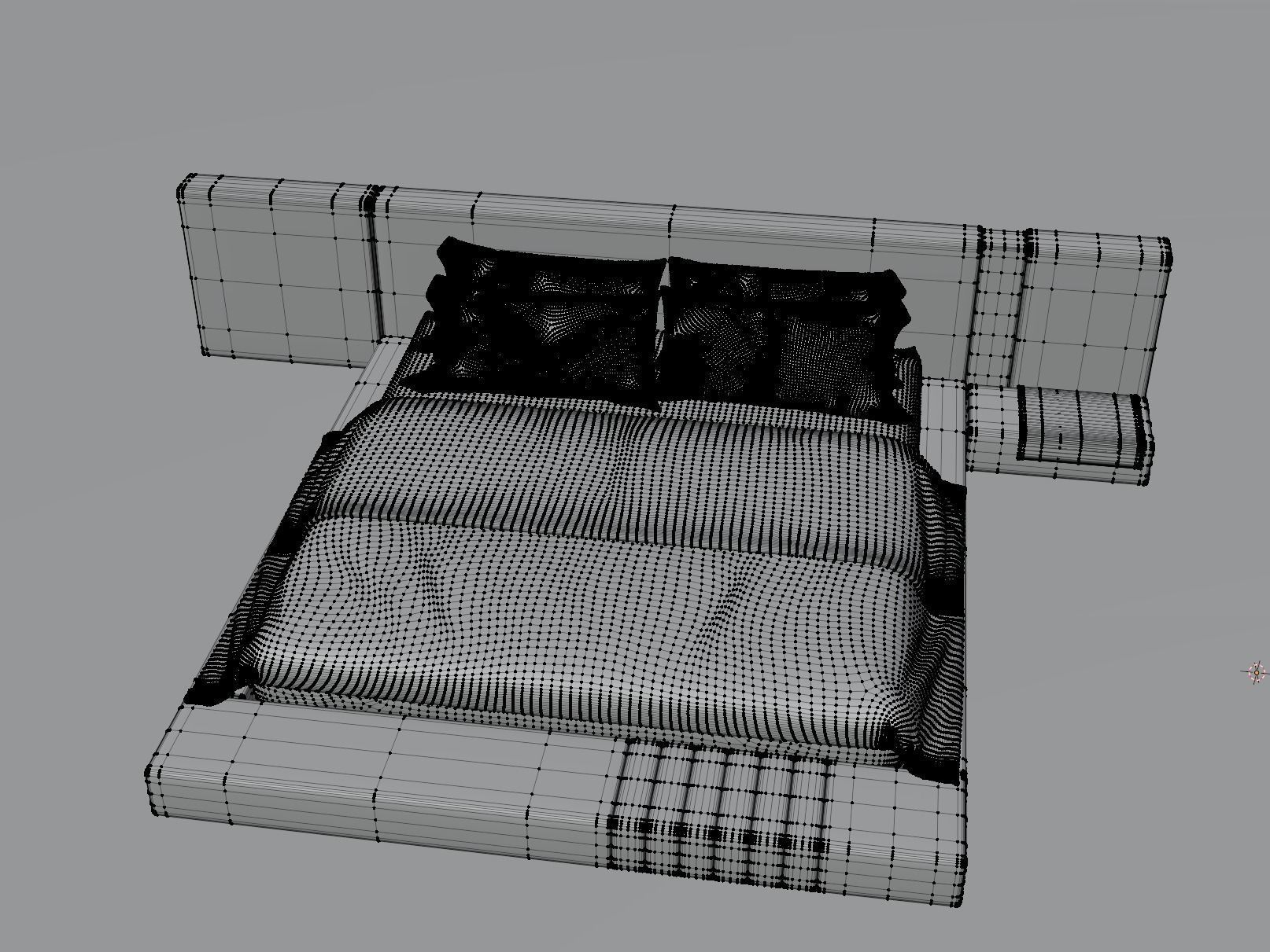 Double Bed 2 3D model_9