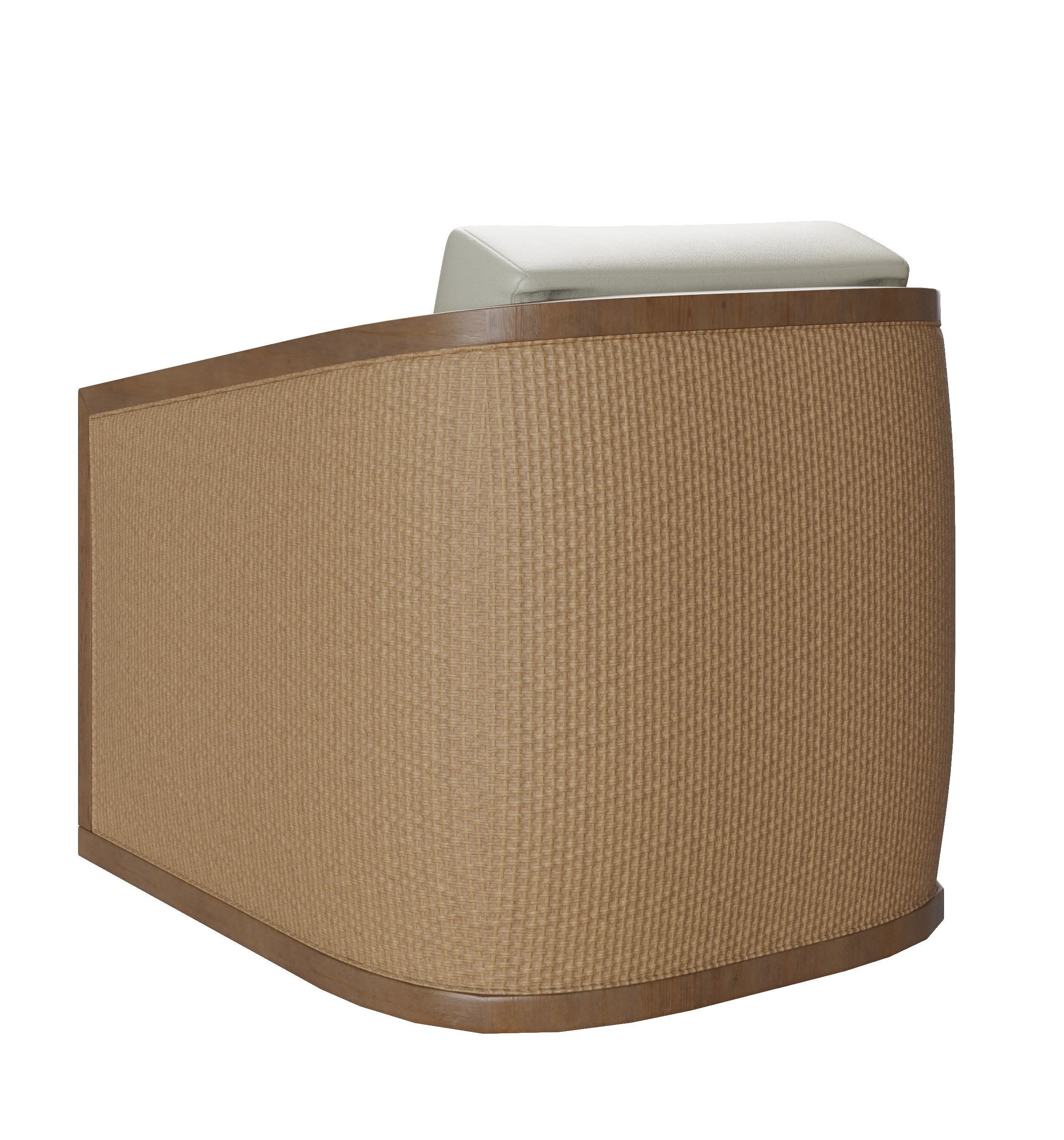 Silla giratoria con brazo de ratan  Models 3D 3D model_1