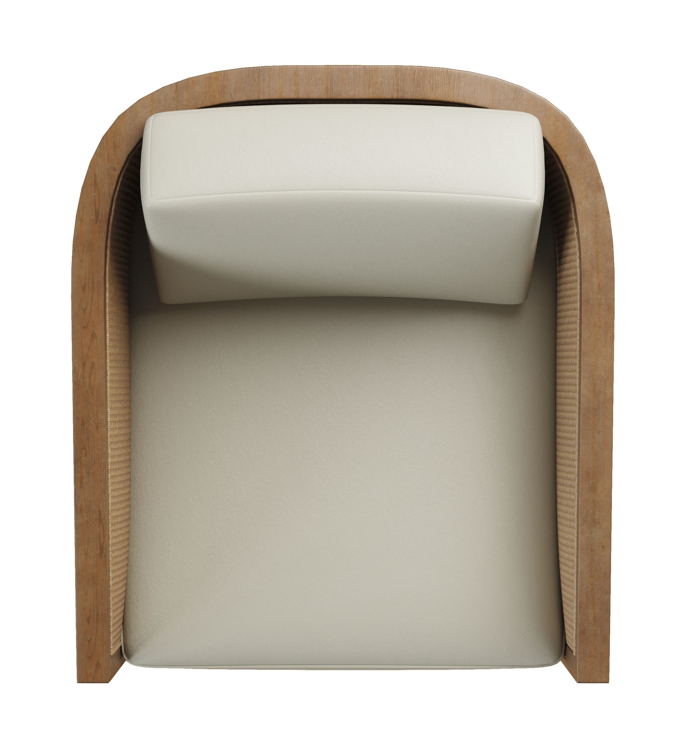 Silla giratoria con brazo de ratan  Models 3D 3D model_4