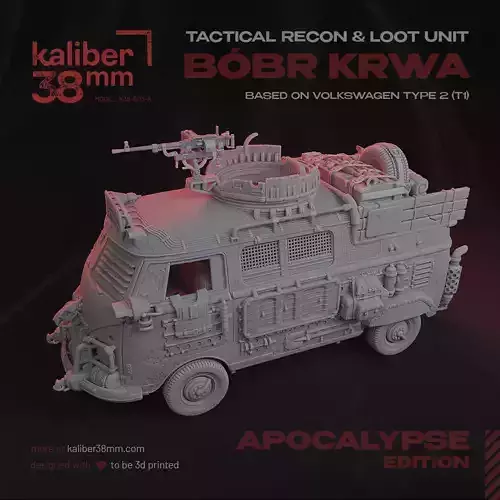 TACTICAL RECON and LOOT UNIT -BOBR KRWA- BASED ON VW TYPE2 T1 - 