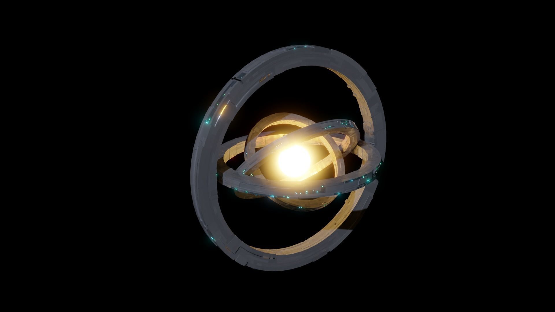 Dyson Sphere 3D model_9