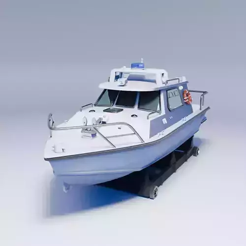 Speedboat Laep 7 Low-poly 3D model Speedboat Laep 7 Low-poly 3D model