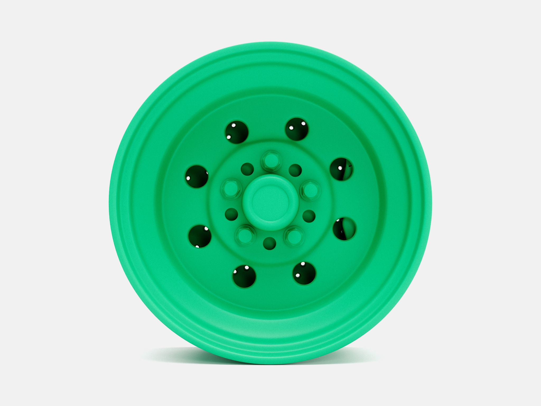 15x7 Weld Draglite Wheel and Brake 3D print model_1