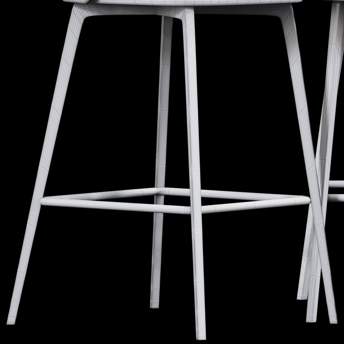 Dominic Bar Stool 3D model_3