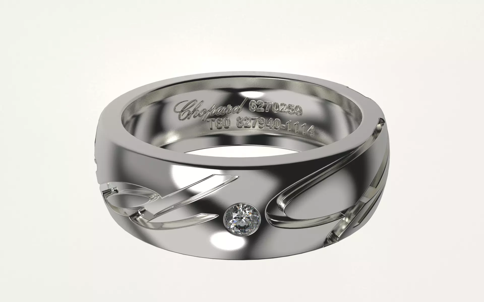 Chopard Ring 3D print model_0