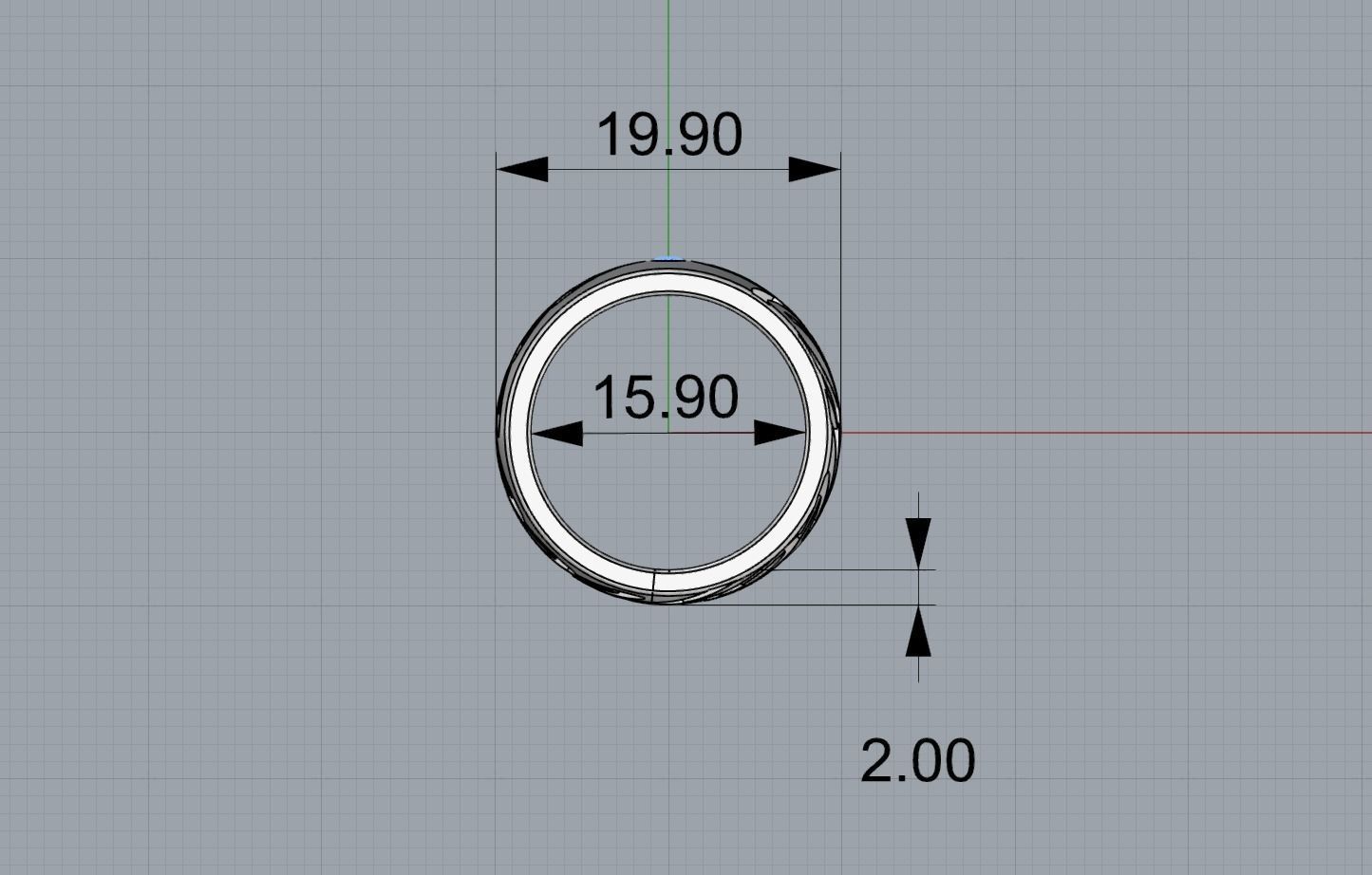 Chopard Ring 3D print model_3