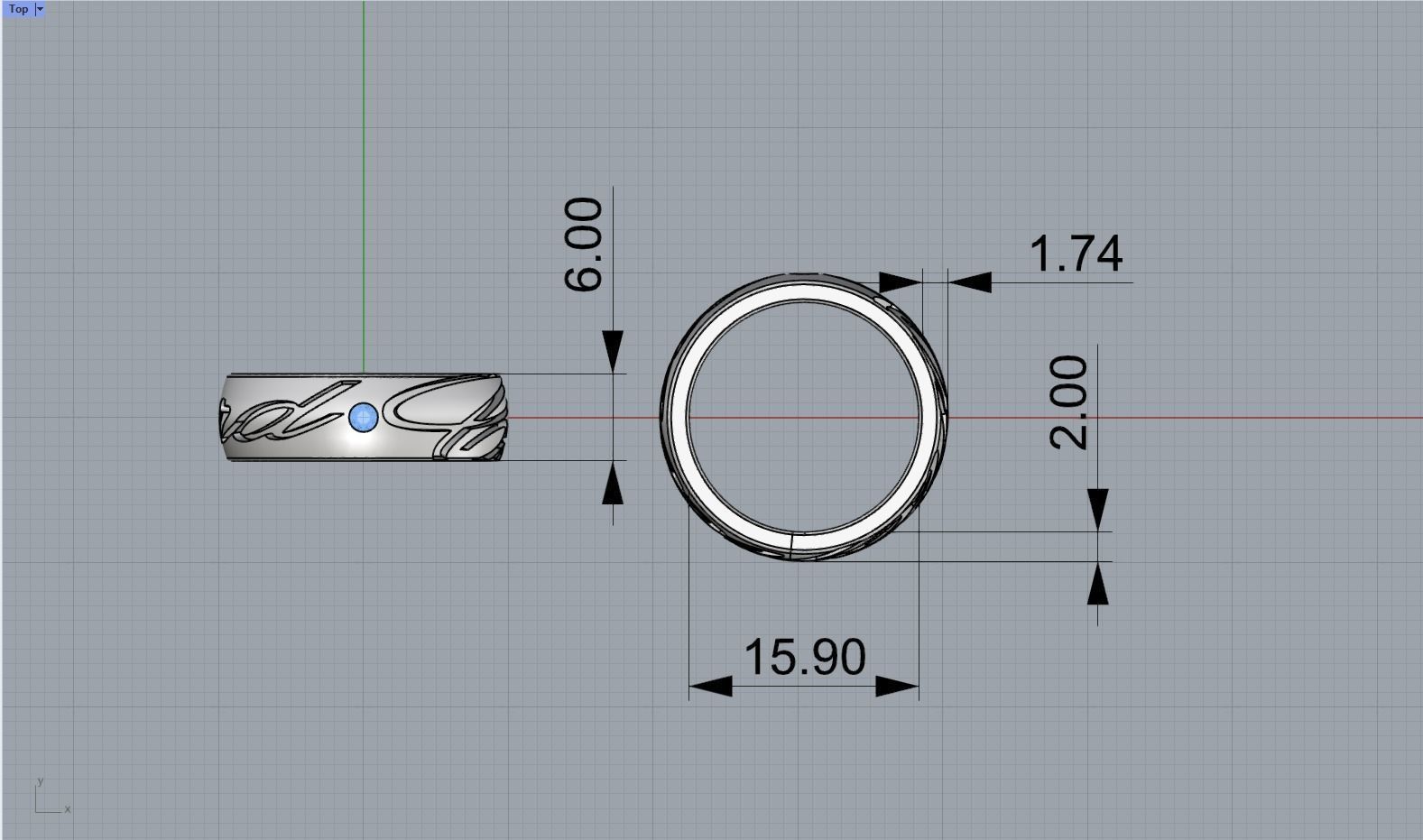 Chopard Ring 3D print model_2