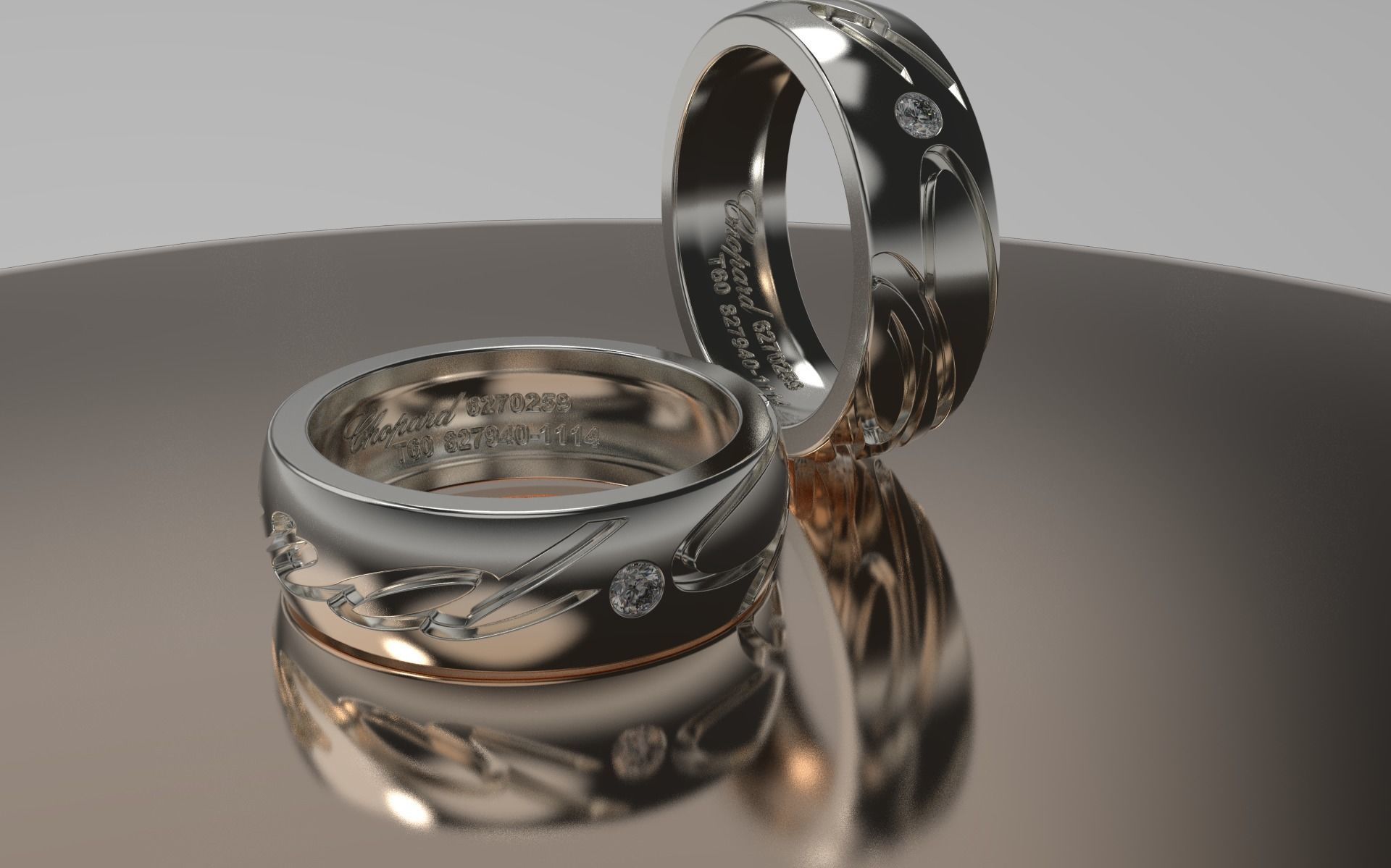 Chopard Ring 3D print model_1