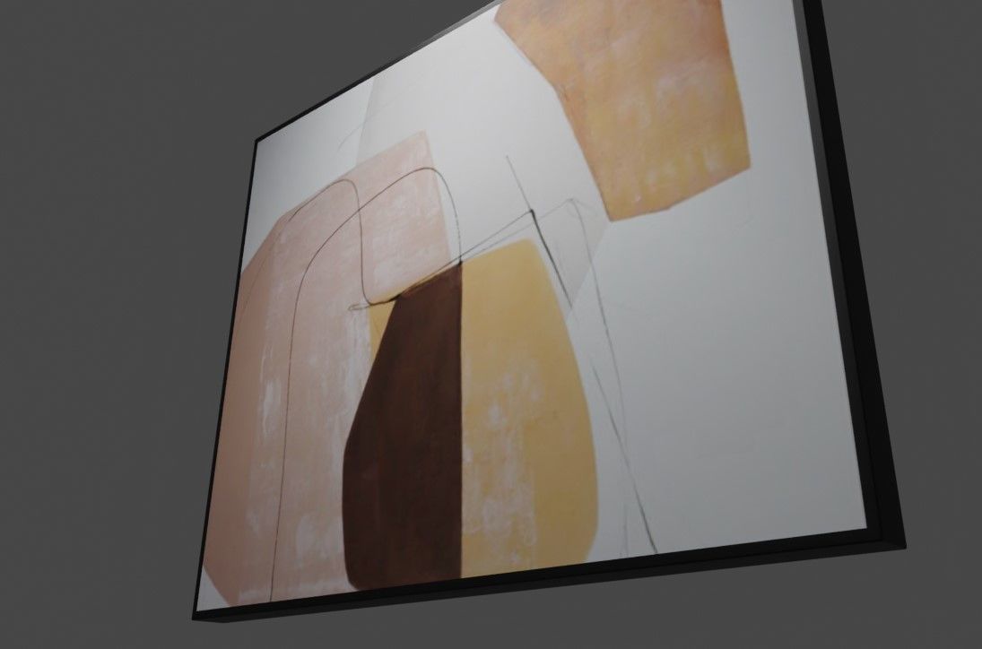 Liang and Eimil Persian Wall Art 3D model_2