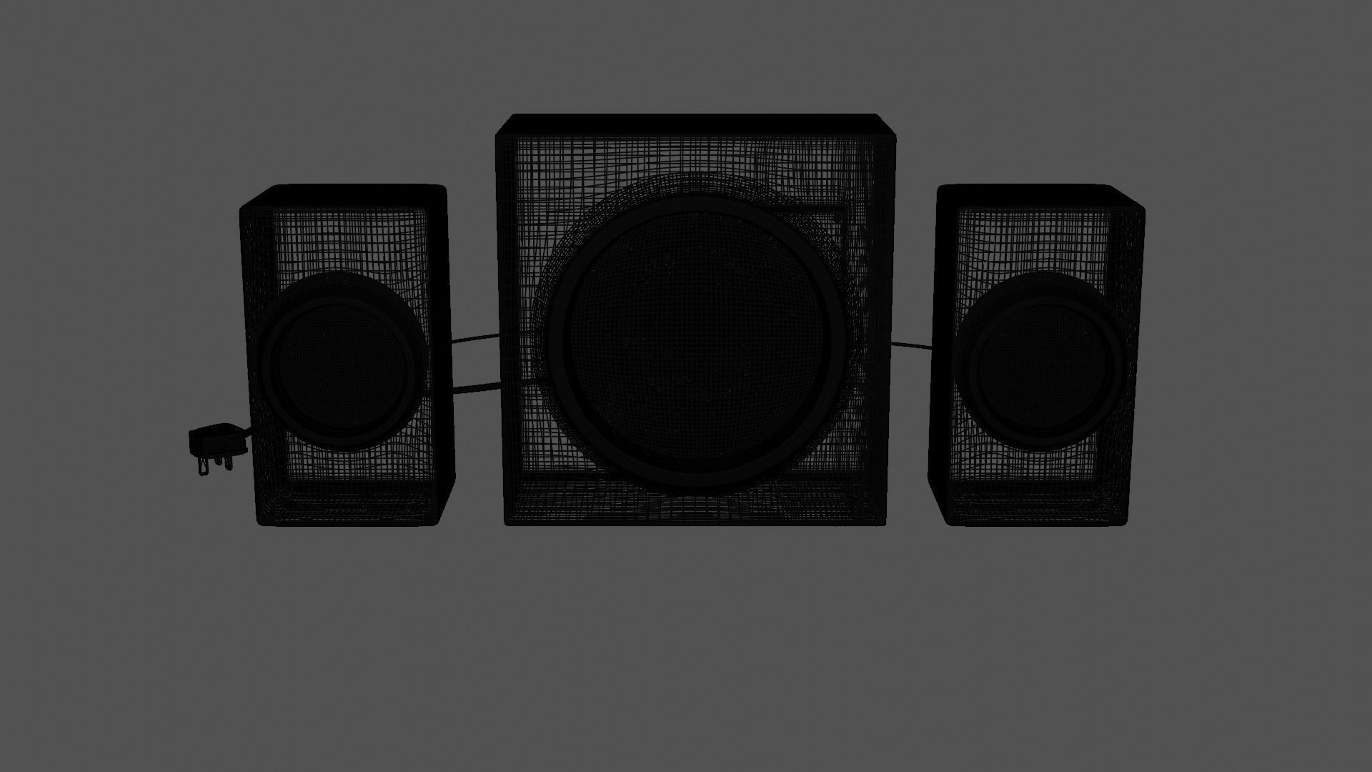 Generic Subwoofer  Speaker 3D model_7