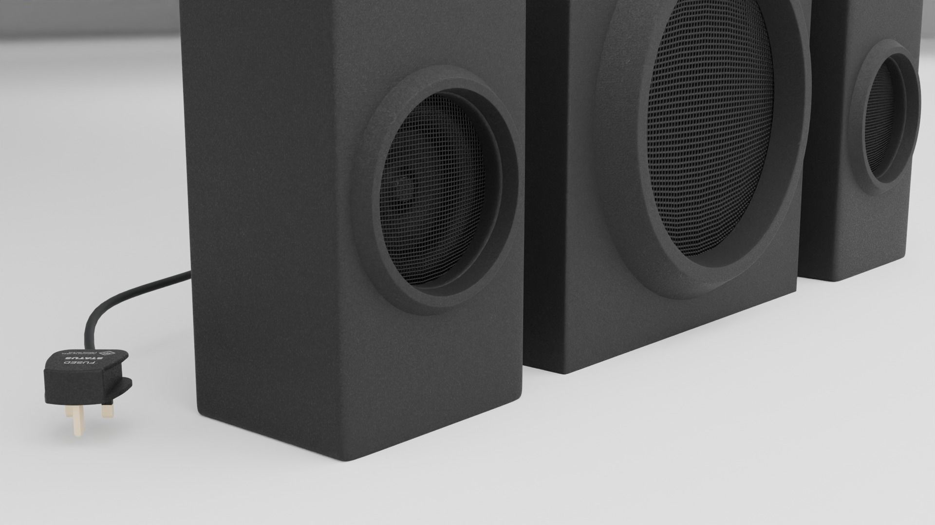 Generic Subwoofer  Speaker 3D model_2