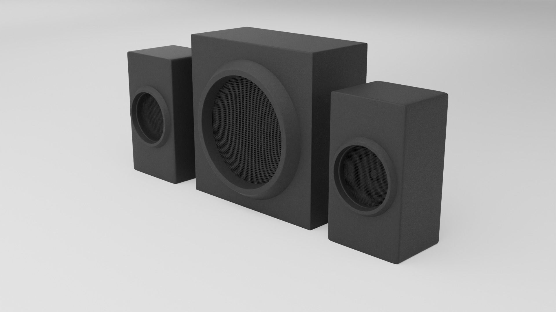 Generic Subwoofer  Speaker 3D model_1