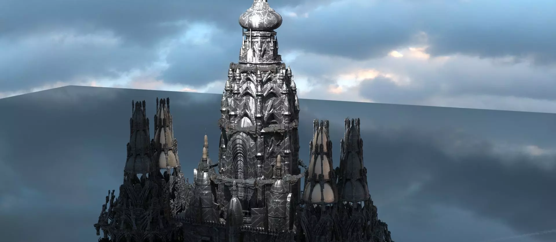 Tower of Barad dur officers tower 3D model_0