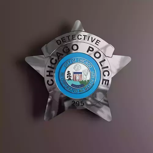 Chicago Police Detective Badge 3D model