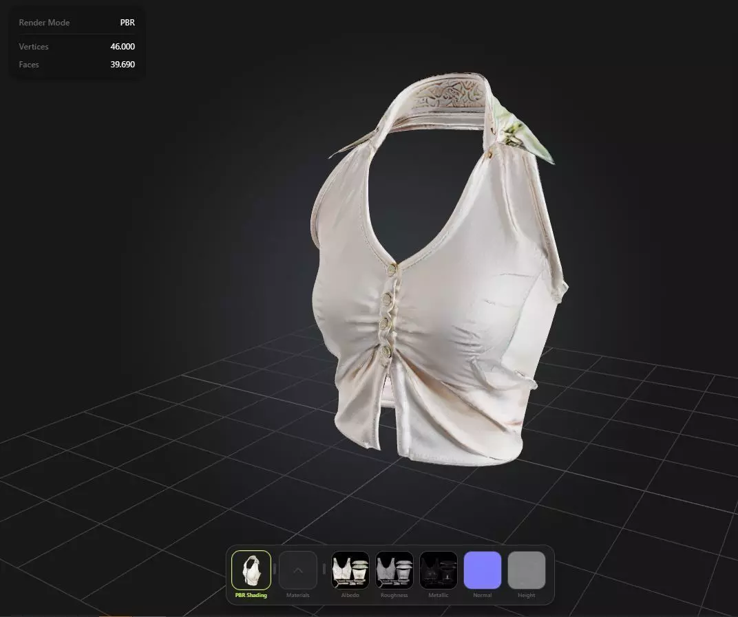 Elegant Top PBR 4k Low-poly 3D model