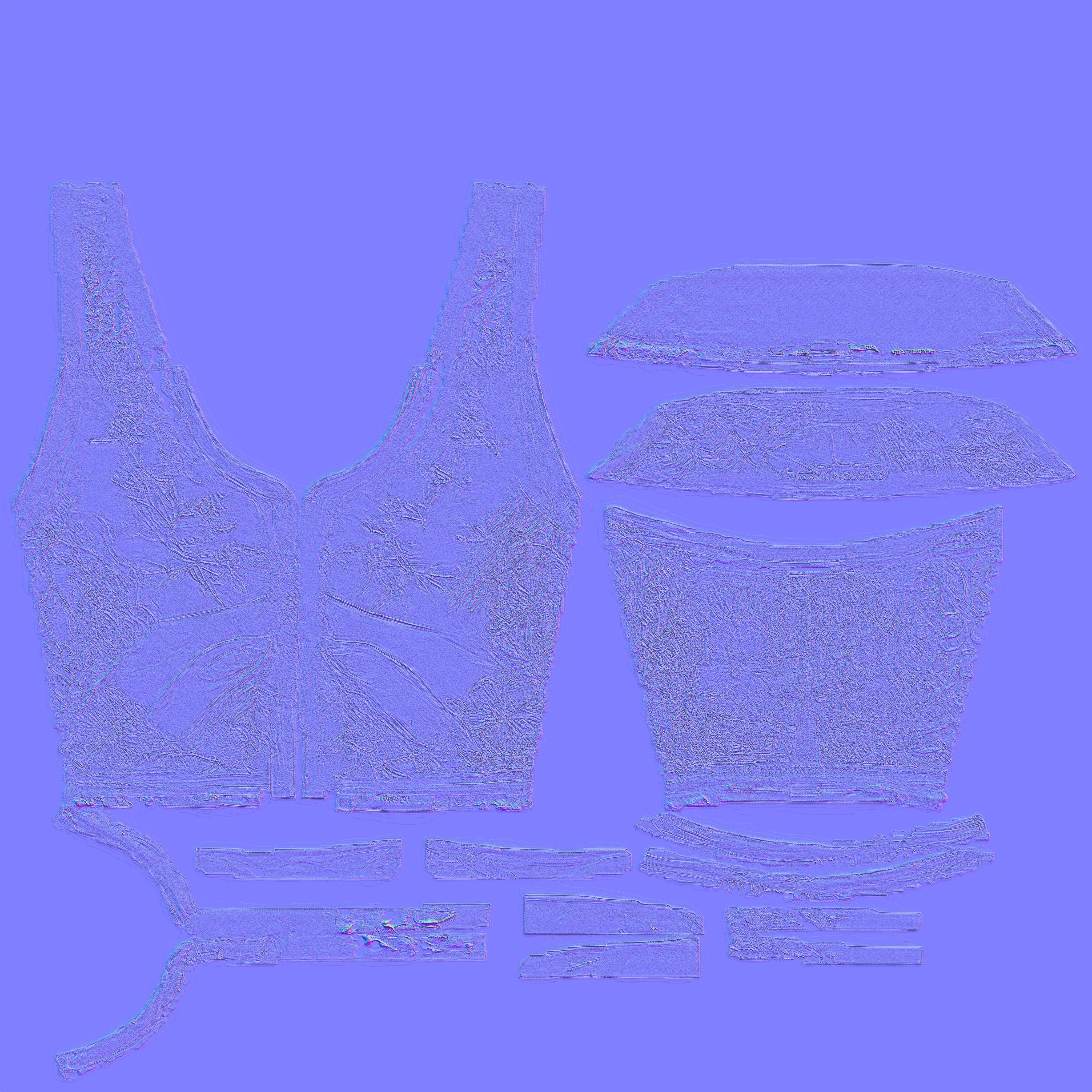 Flowers Top PBR 4k Low-poly 3D model_4