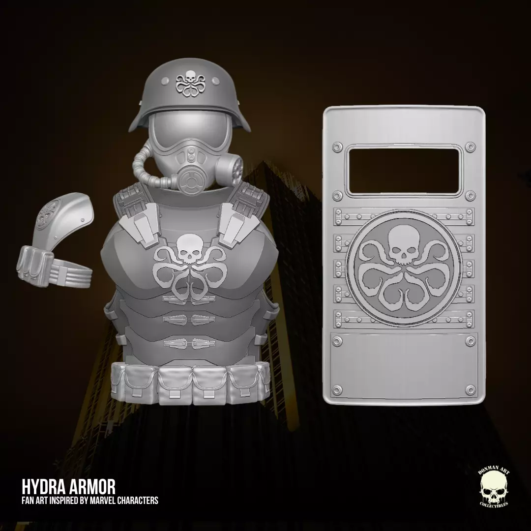Hydra Armor fan art 3D printable File For Action Figures 3D print model