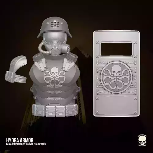 Hydra Armor fan art 3D printable File For Action Figures 3D print model