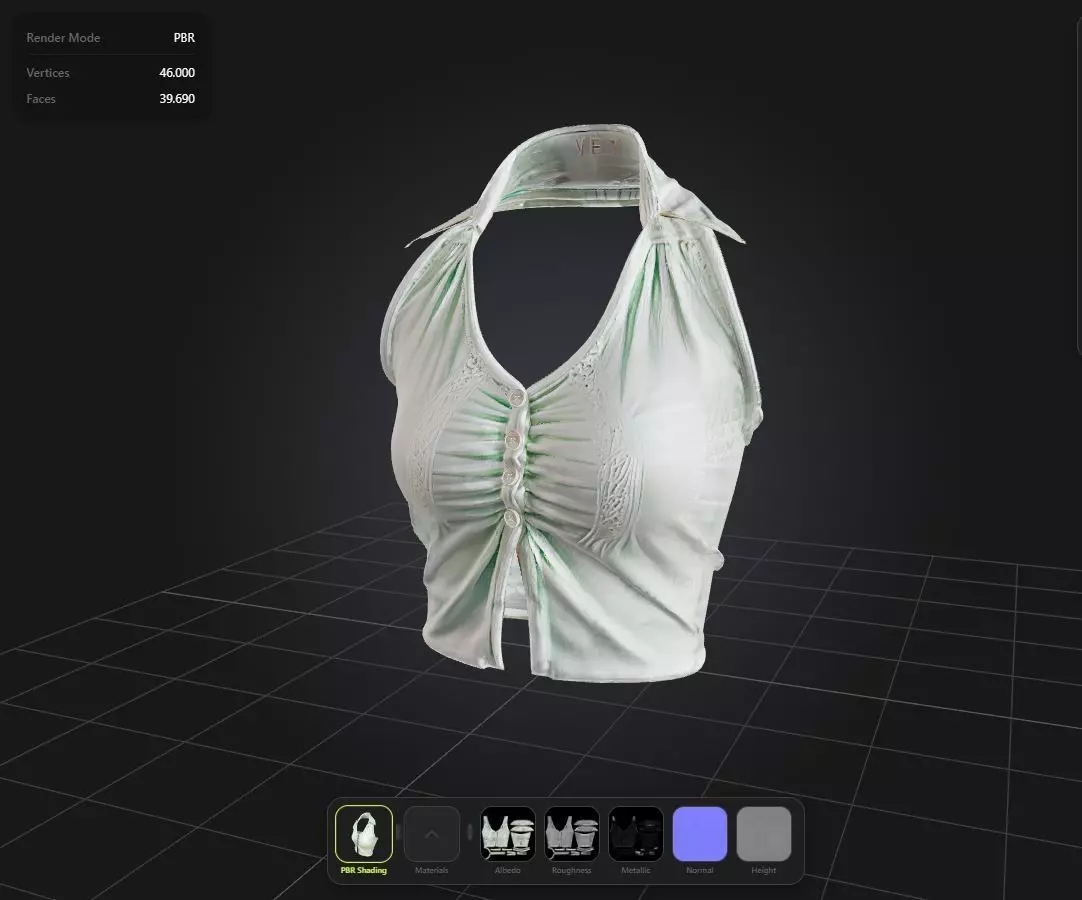 Elegant Top PBR 4k Low-poly 3D model