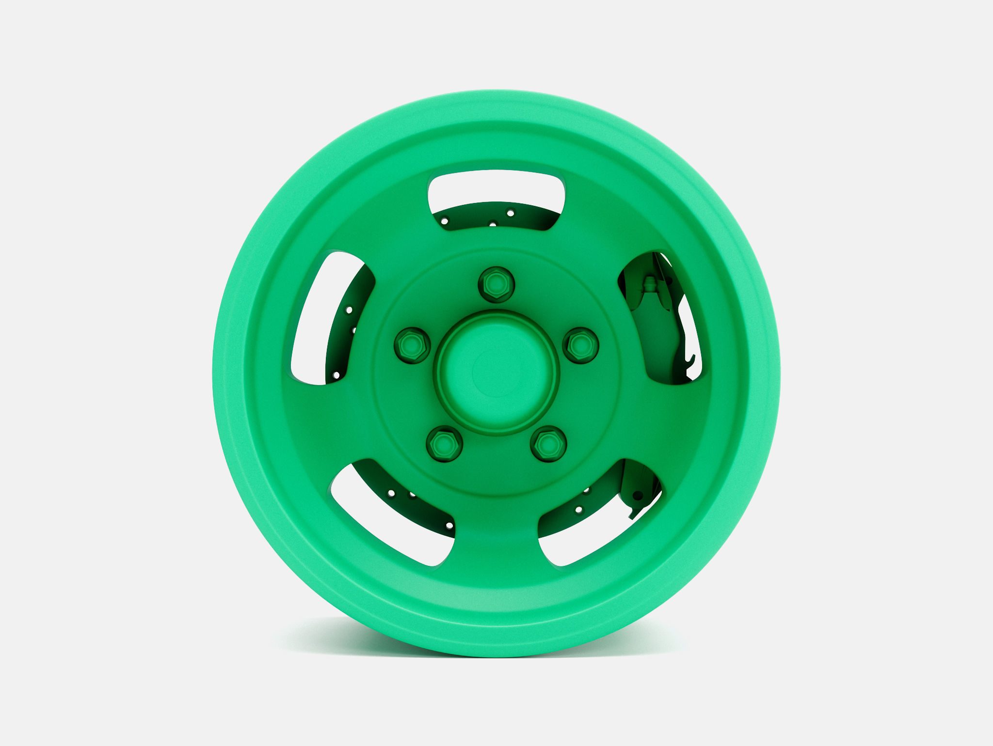 15x10 US Indy Mag Wheel and Brake 3D print model_2