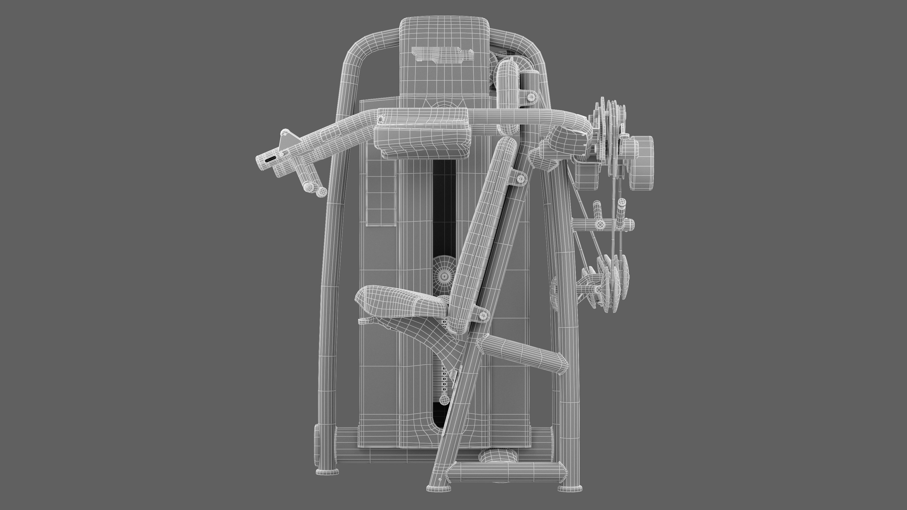 Technogym Selection 700 - Delts Machine 3D model_14