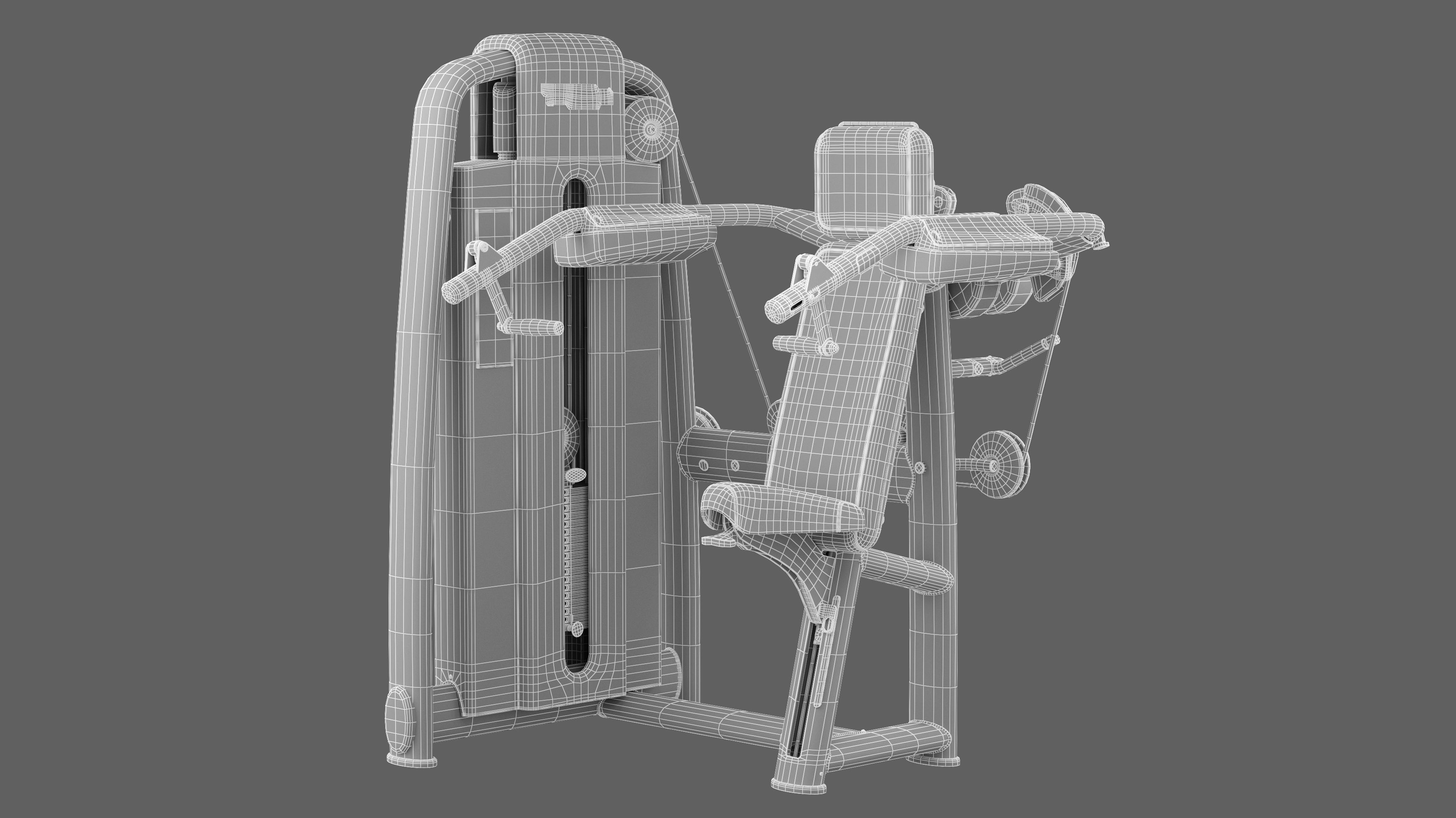 Technogym Selection 700 - Delts Machine 3D model_8