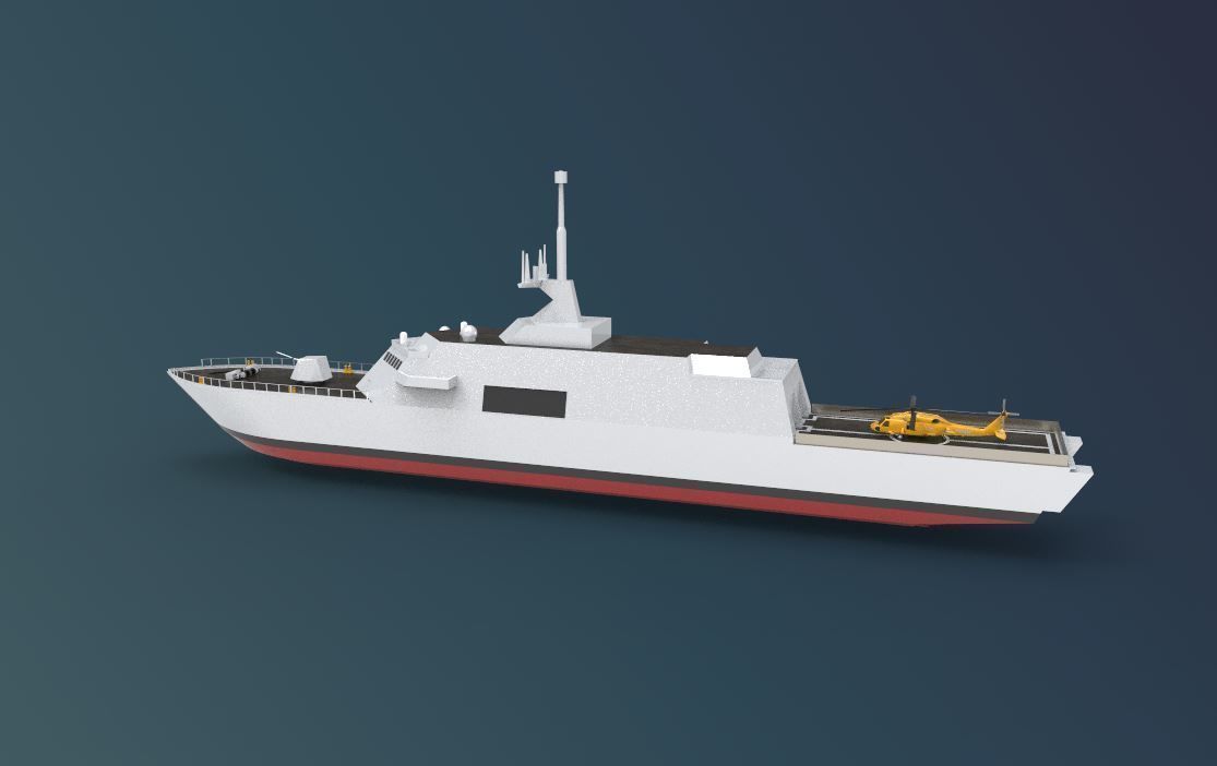 USS Freedom LCS 1 3D model_3