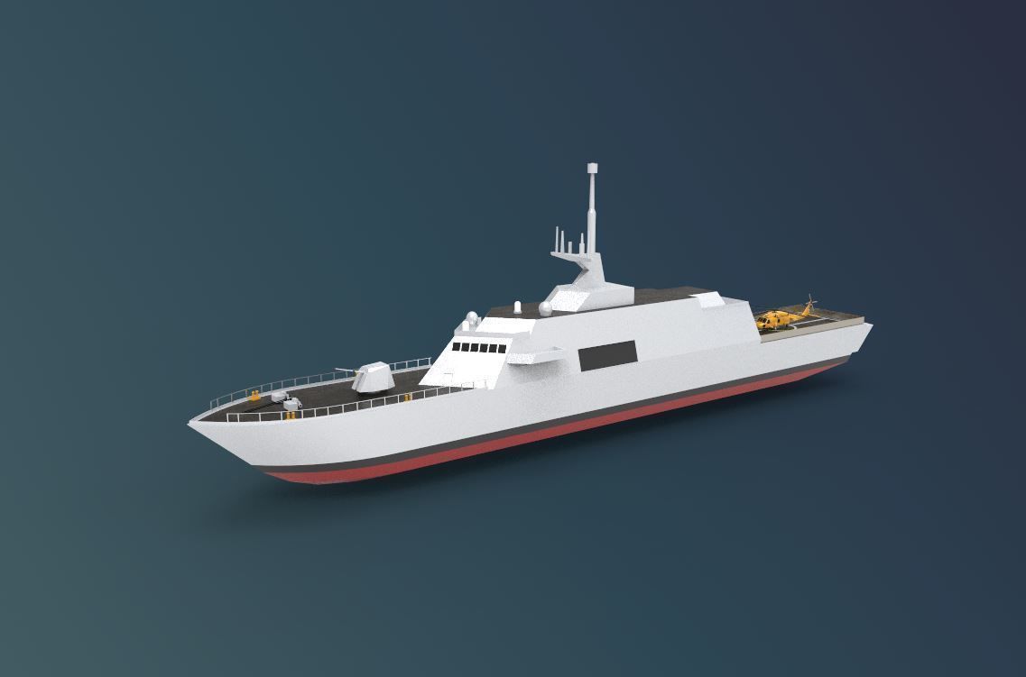 USS Freedom LCS 1 3D model_2