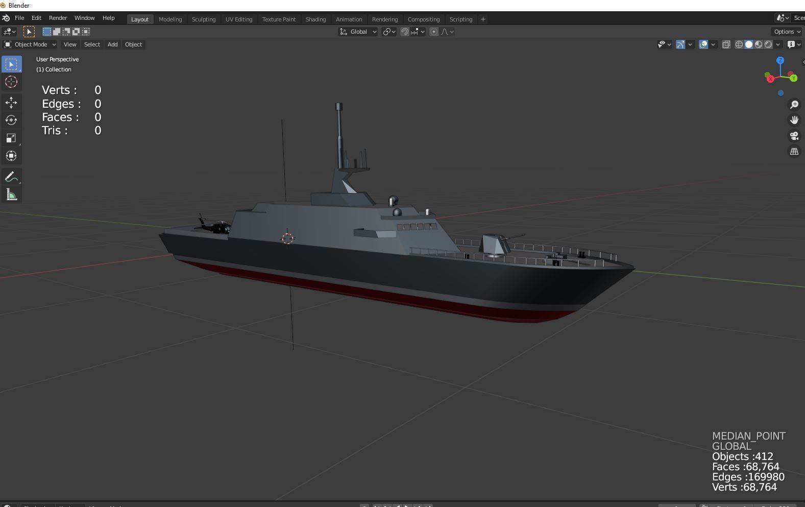 USS Freedom LCS 1 3D model_5