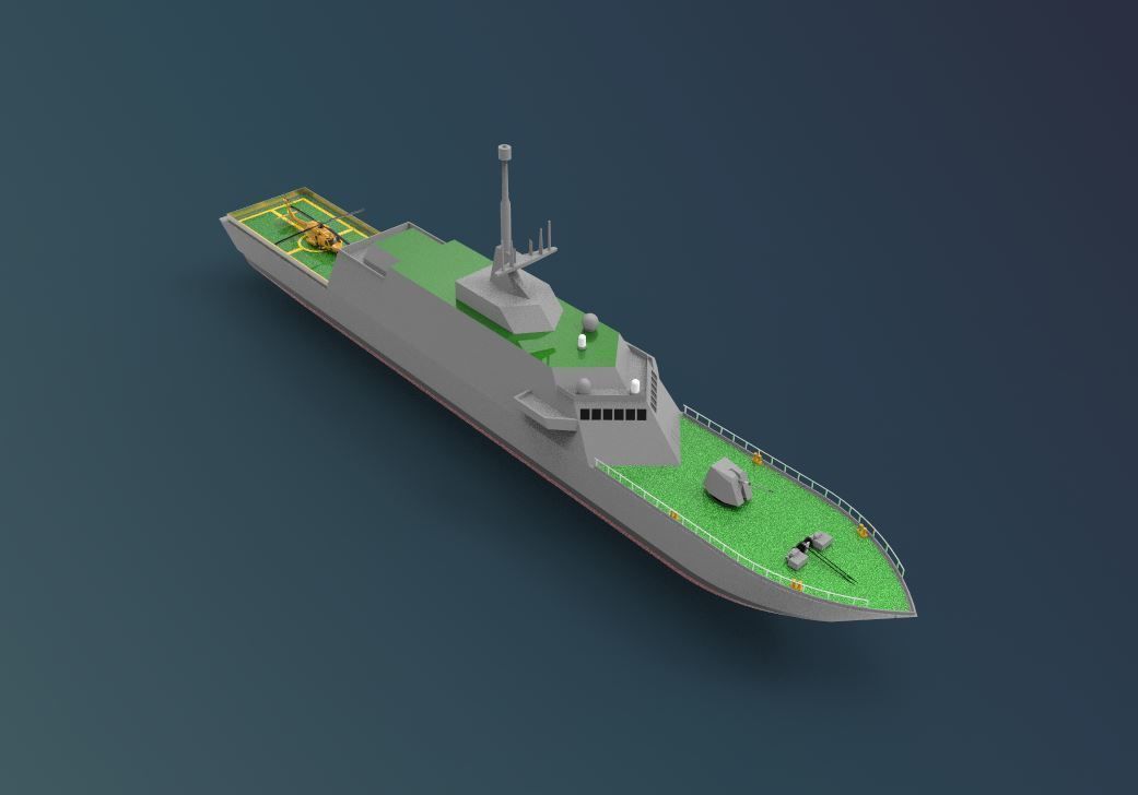 USS Freedom LCS 1 3D model_4