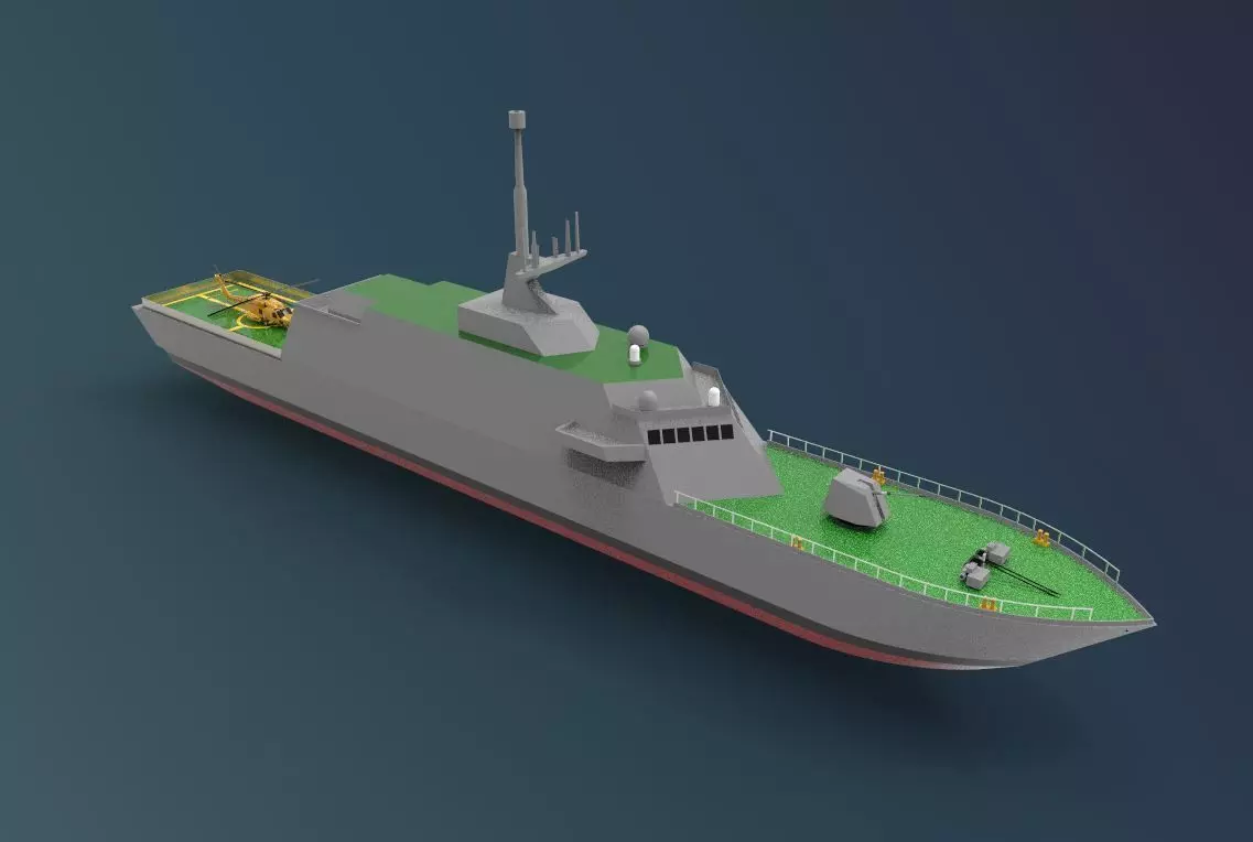 USS Freedom LCS 1 3D model_0