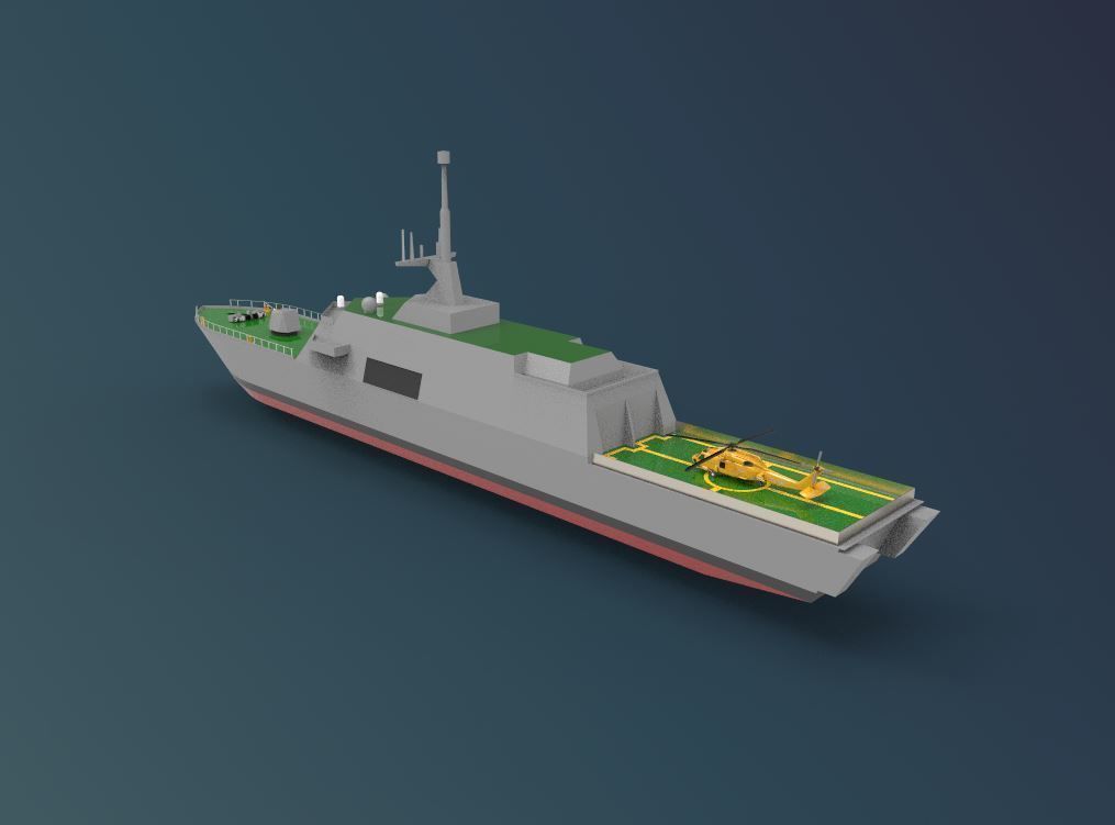 USS Freedom LCS 1 3D model_2