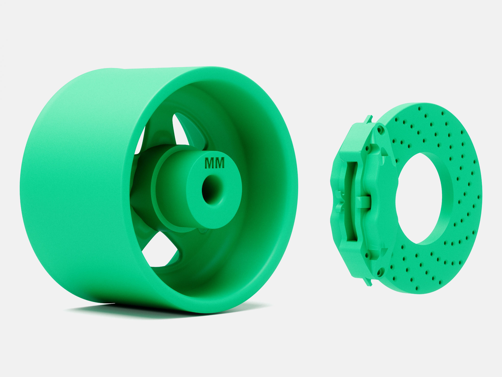 15x10 Weld Pro Star Wheel and Brake 3D print model_6