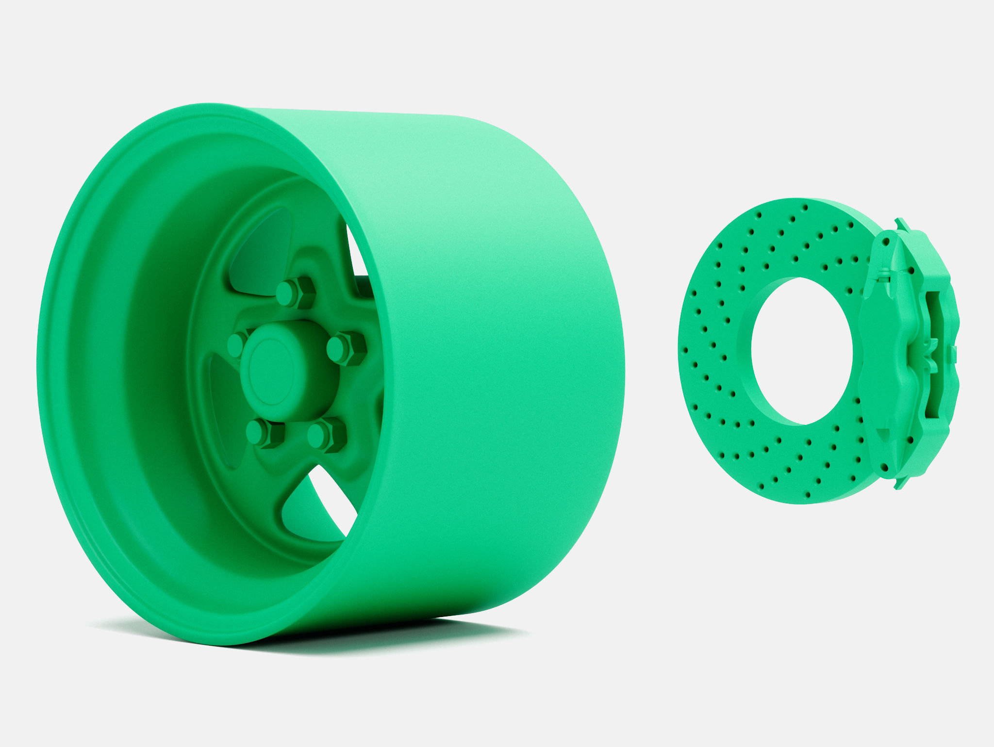 15x10 Weld Pro Star Wheel and Brake 3D print model_5